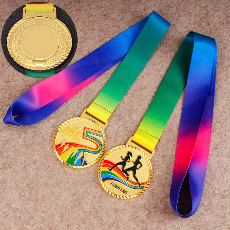 Football Medals Games Football Basketball Running Medals Blank Medals Wholesale High-grade Medals Gold Foil Medals
