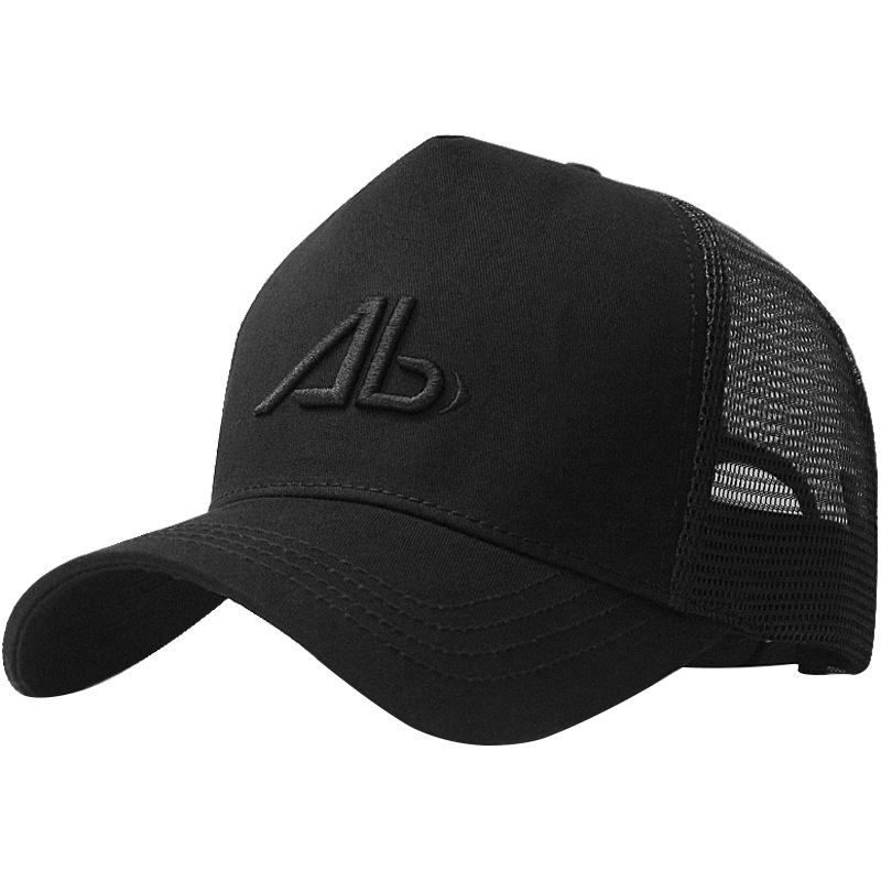Big head circumference high hat men's summer baseball cap embroidery breathable duck tongue net cap a generation of factory outlets