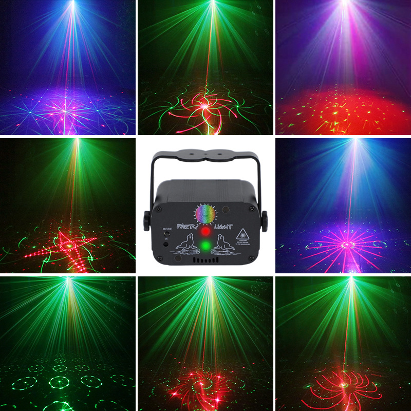 Wholesale home led mini laser light ktv living room party portable car decoration projection atmosphere spotlight