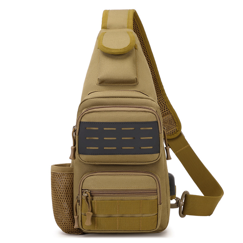 Chest Bag New Fashion Casual Western Style Simple Crossbody Bag Large Capacity Korean-style Portable Sports Shoulder Bag for Men
