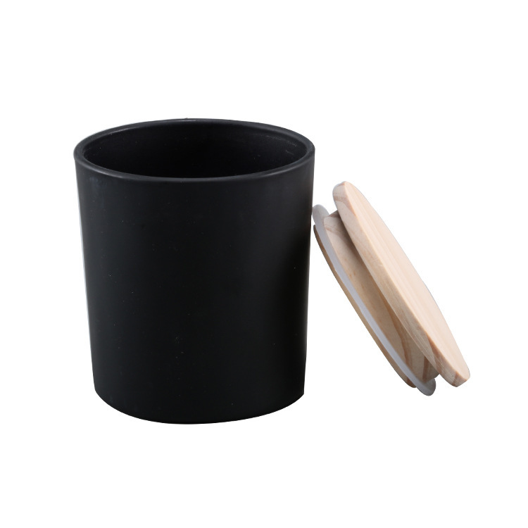 Factory wholesale 200ml aromatherapy candle cup color with lid 300ml Candlestick Cup candle empty cup 8090 White Cup