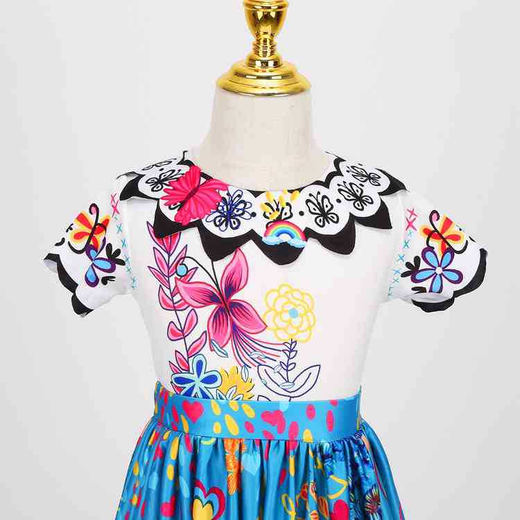 2022 Magic Full House Children's Dress Isbela cosplay Amazon Foreign Trade Dress Mirabe Girl Princess Dress