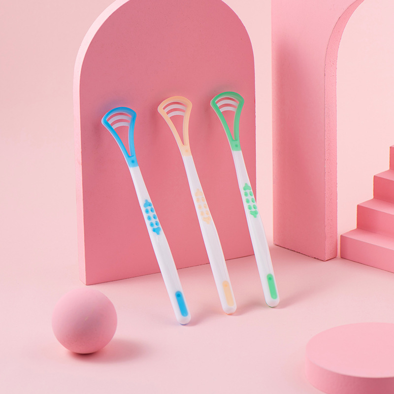 Tongue Scraper Toothbrush Cloud Line Tongue Coating Cleaner Remove Halitosis Tongue Coating Brush Tongue Coating Cleaner Tongue Coating Factory