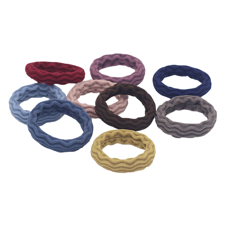 Bold Head Rope Durable Korean Style High Elastic Seamless Hair Ring High Elastic Rubber Band Hair Rope Adult Simple All-match