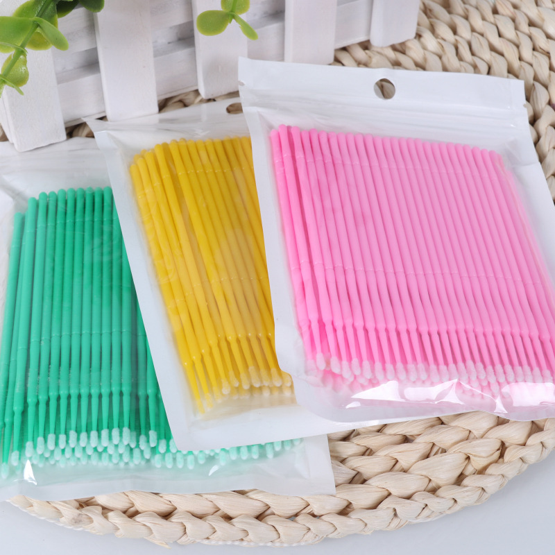 Eyelash Grafting Eyelash Cotton Swab Cotton Stick Bag 100 Tattoo Tools Disposable Cotton Stick