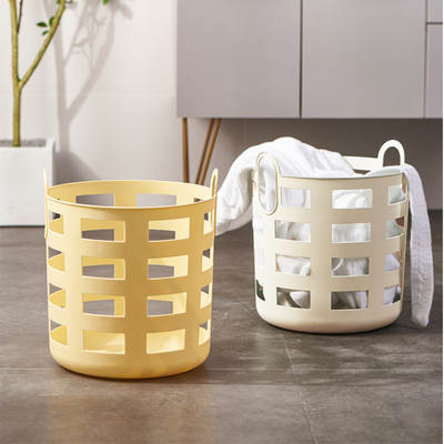 Plastic toy storage basket ins style desktop storage basket kitchen and bathroom organizing storage box hollow laundry basket picnic basket