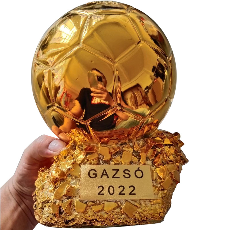 Golden Globe Trophy Football Shooter Engraved Gift Lottery Shop Bar Decorations Fans Souvenir Manufacturers