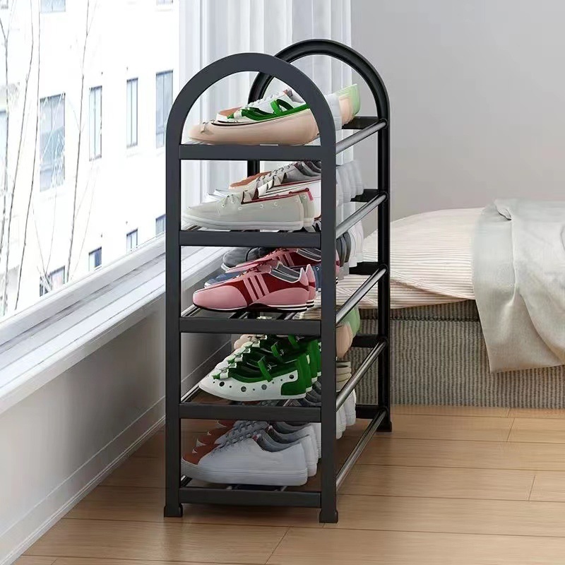Simple plastic household multifunctional storage small shoe cabinet space-saving bedroom storage shoe rack a generation of postage