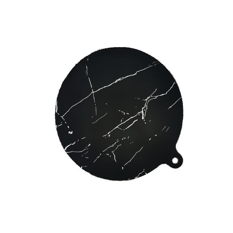 Induction Cooker Pad Heating Protection Oil-proof Clean Heat Insulation Pad Marble Pattern Silicone Ultra-thin Induction Cooker Pad