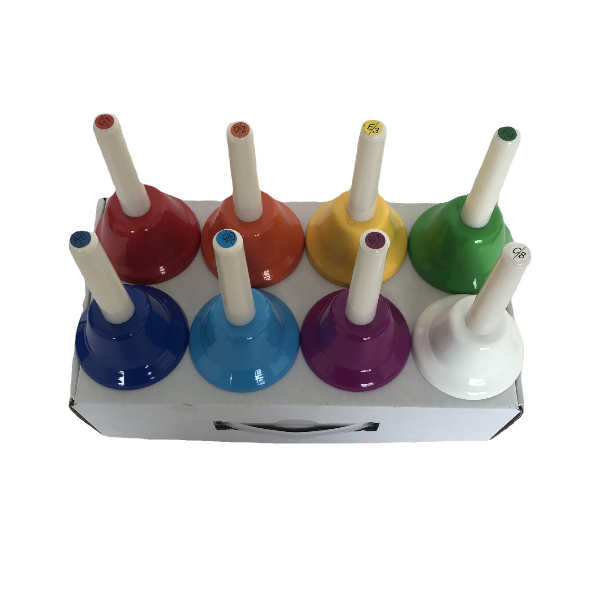 Orff children's percussion instrument 8-tone color clock melody clock rainbow clock eight-tone class Bell