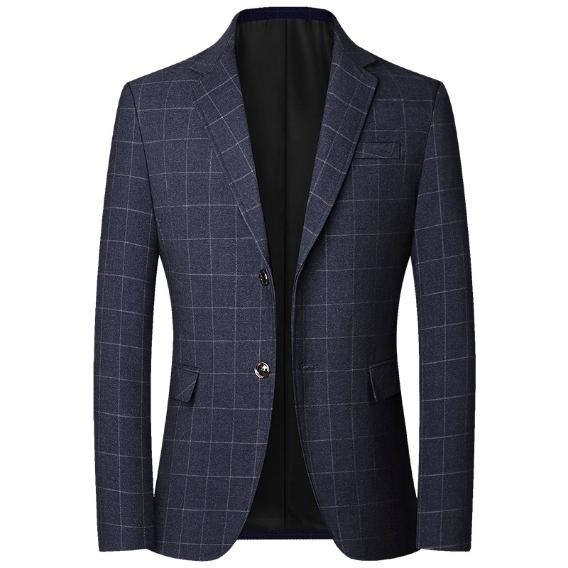 Middle-aged men's suit 2024 spring and autumn new dad casual one-piece suit clothes coat a generation of hair