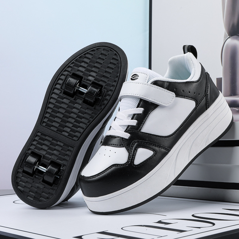 Manufacturers for cross-border four-wheel heelloom shoes children's roller shoes boys and girls skates deformed roller shoes new style