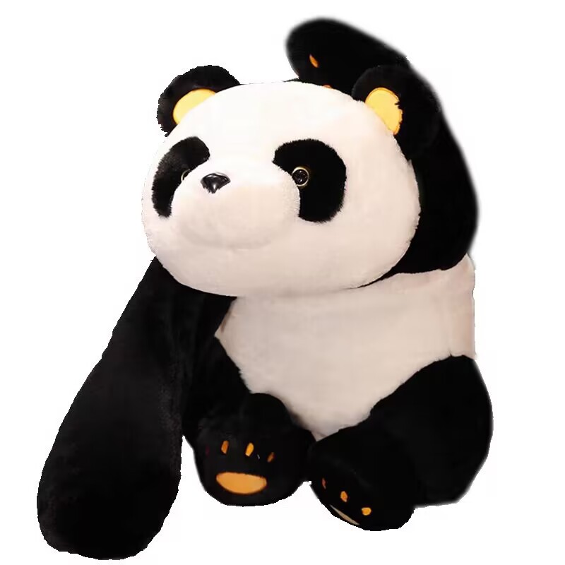 Girls sleep on pillows, giant panda dolls, hugging legs, dolls, cute soft hugging bear plush toys