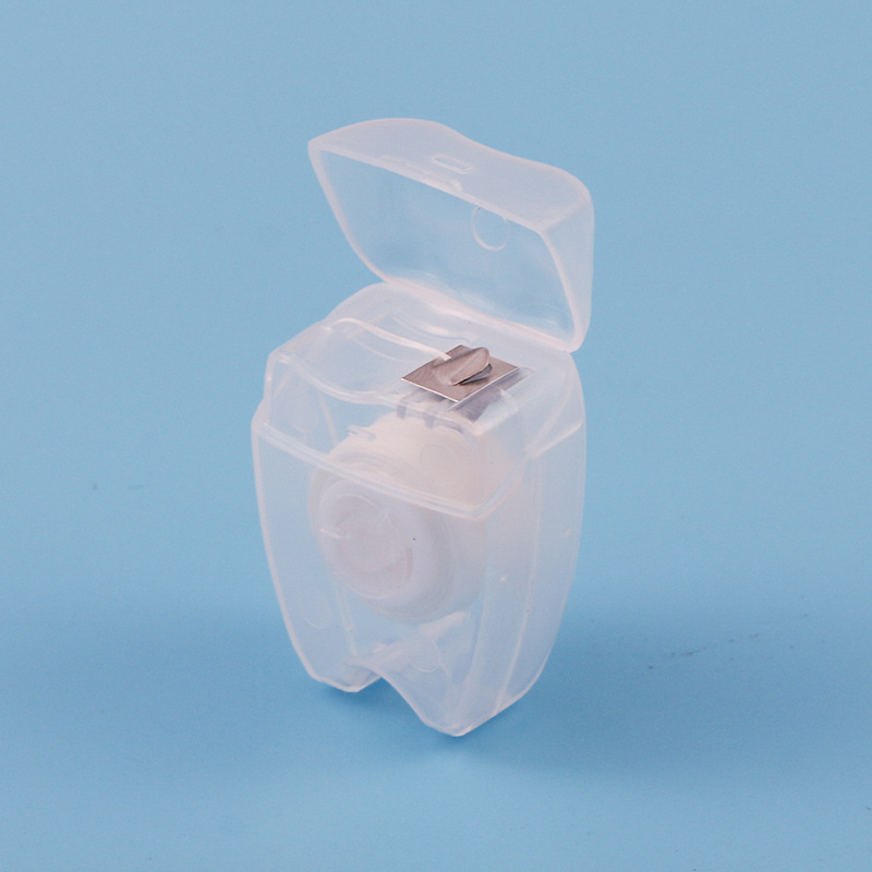 Factory spot supply dental floss box adult tooth cleaning disposable soft filament 13 m tooth-shaped dental floss box
