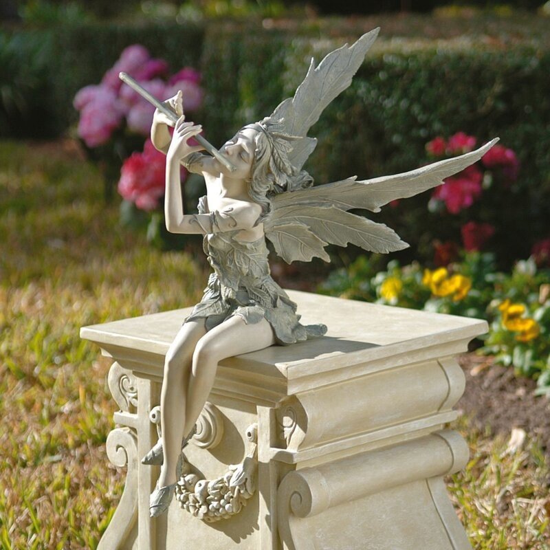 2023 cross-border style trendy flute Xifeng fairy garden Garden Garden home decoration sculpture resin crafts
