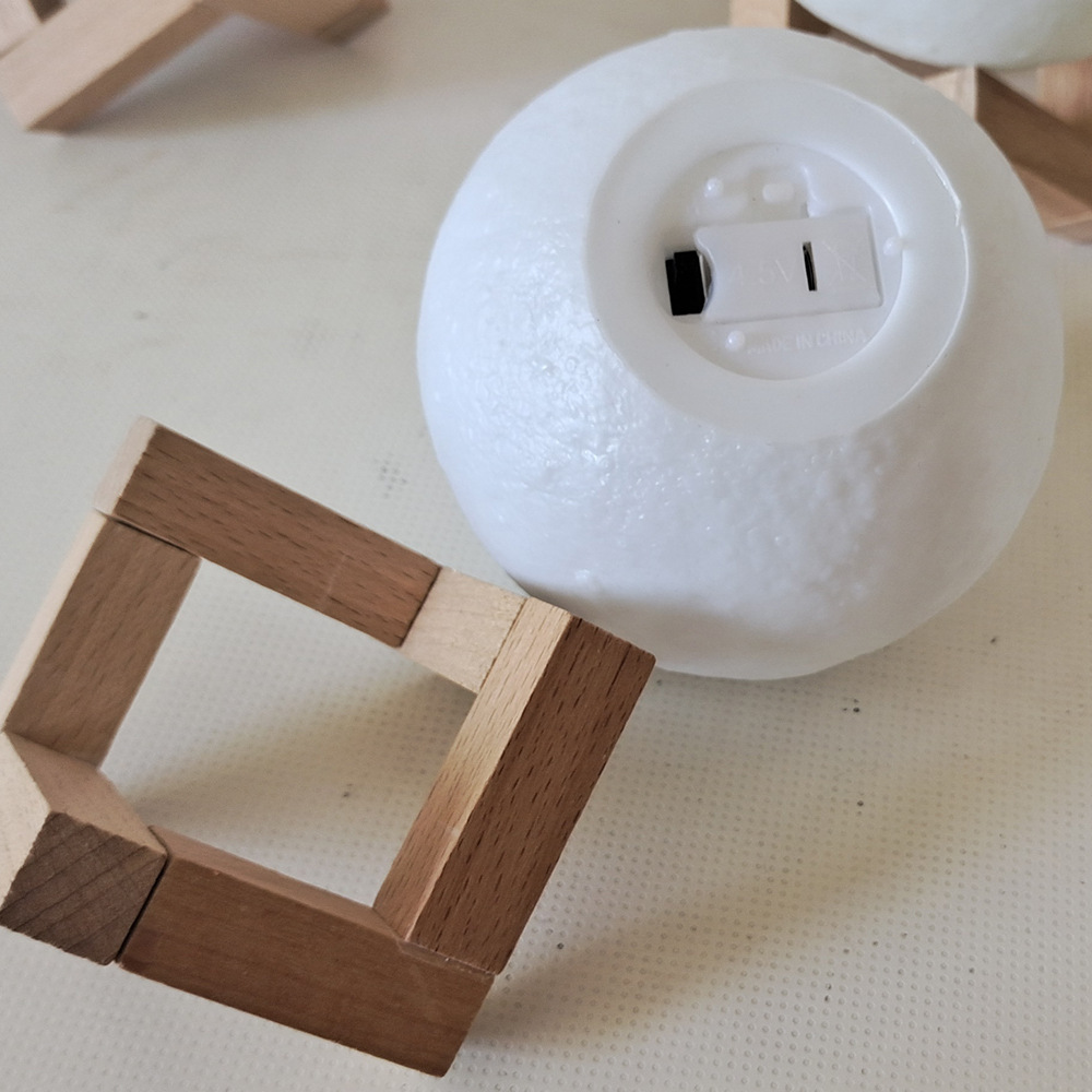 Creative ins Internet celebrity night light vinyl moon lamp Children diy moon lamp studio activity supplies