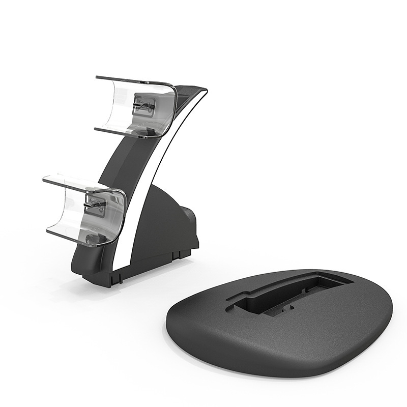 PS5 wireless handle double seat charger PS5 aircraft charger with blue light indicator PS5 game handle seat charger