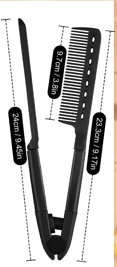 Cross-border new V-shaped comb Korea simple straightening comb hair salon hair comb Barber comb manufacturers wholesale