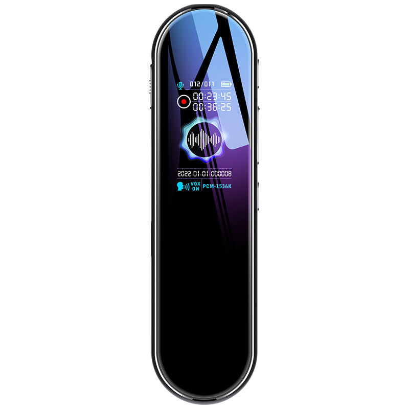 New color screen push-button mp4 player plug-in card one-click recording HD noise reduction stick recording pen