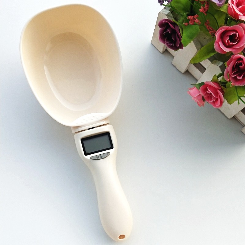 Cat food dog food electronic weighing spoon feeding measuring spoon scale shovel scientific feeding quantitative diet pet measuring cup