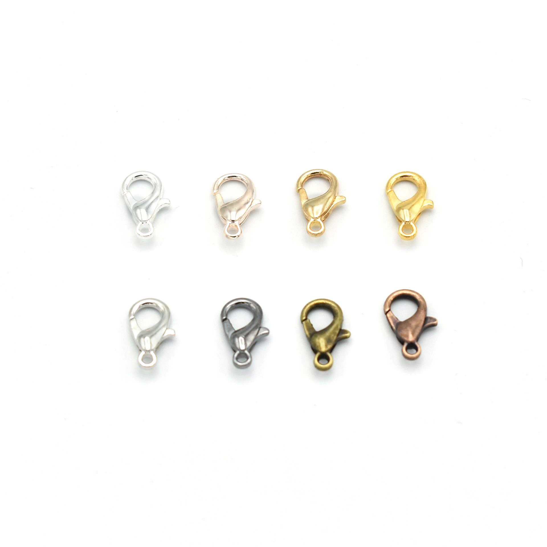 50 zinc alloy electroplated lobster clasp dog chain keychain bracelet connection buckle diy material beaded accessories wholesale