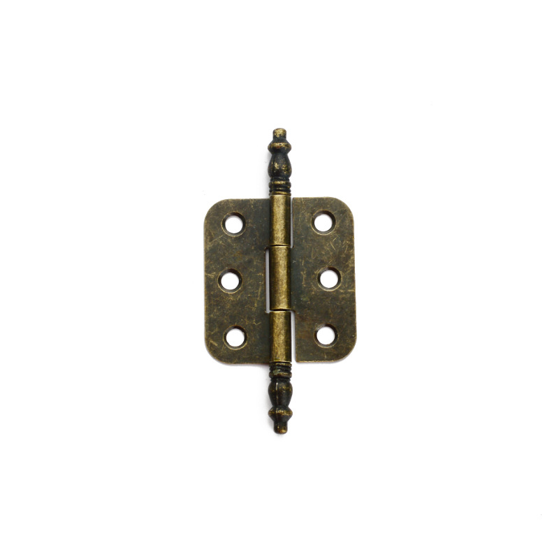 Vintage Crown Hinge Wooden Box Flat Hinge Bedside Table Hinge Classical Cabinet Door Home Furniture Window Hinge