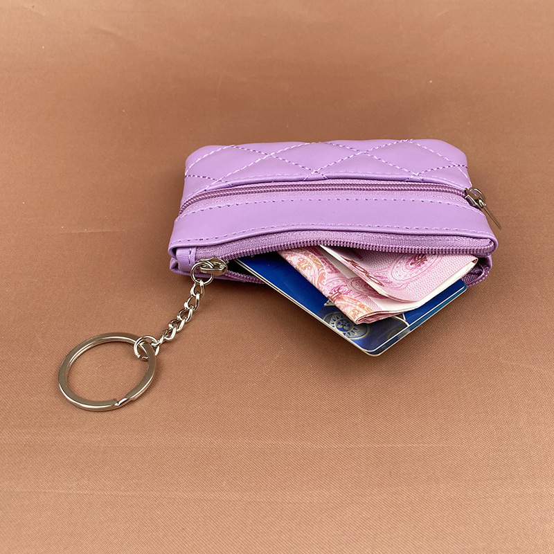 2022 New Arrival Rhomboid Card Holder Short Women's Korean Style Coin Purse Large Capacity Multi-Card Zipper Wallet_voghion.com