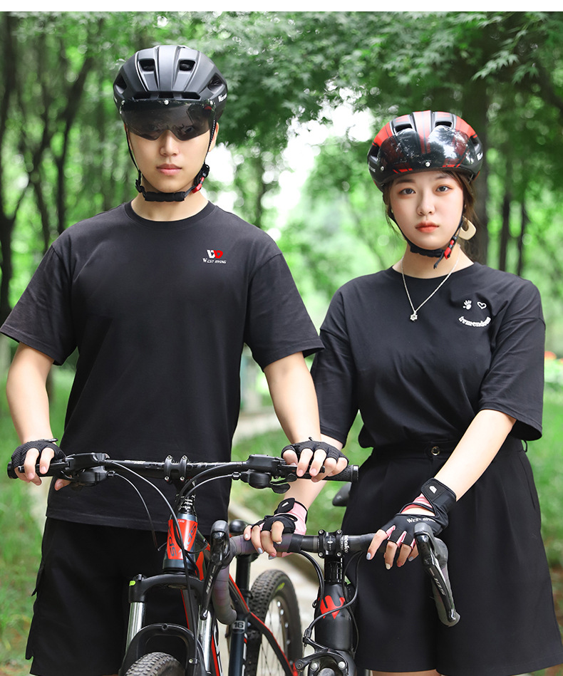 WEST BIKING jāšanas ķivere integrēta molding ķivere ar aizsargbrilles kalnu ceļu velosipēda ķiveres aprīkojumu_voghion.com