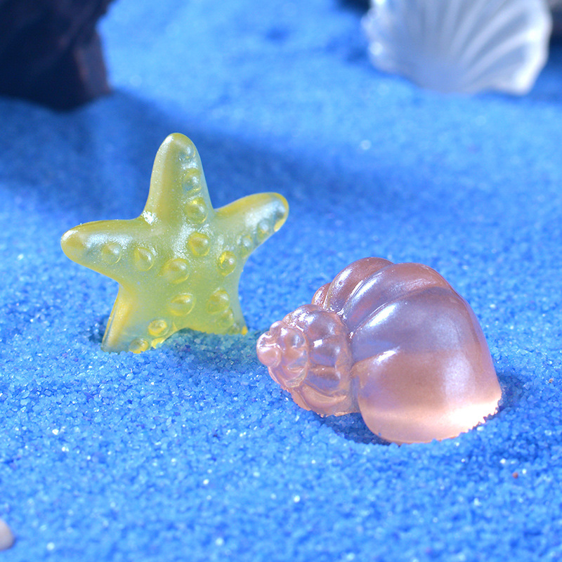 New mini shell conch micro landscape fish tank decoration small ornaments cute pearl shell resin crafts