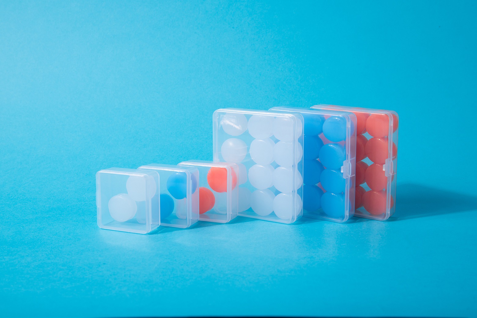 Silicone mud waterproof and soundproof earplugs suit (21 pairs in total for 3 junior and junior students)