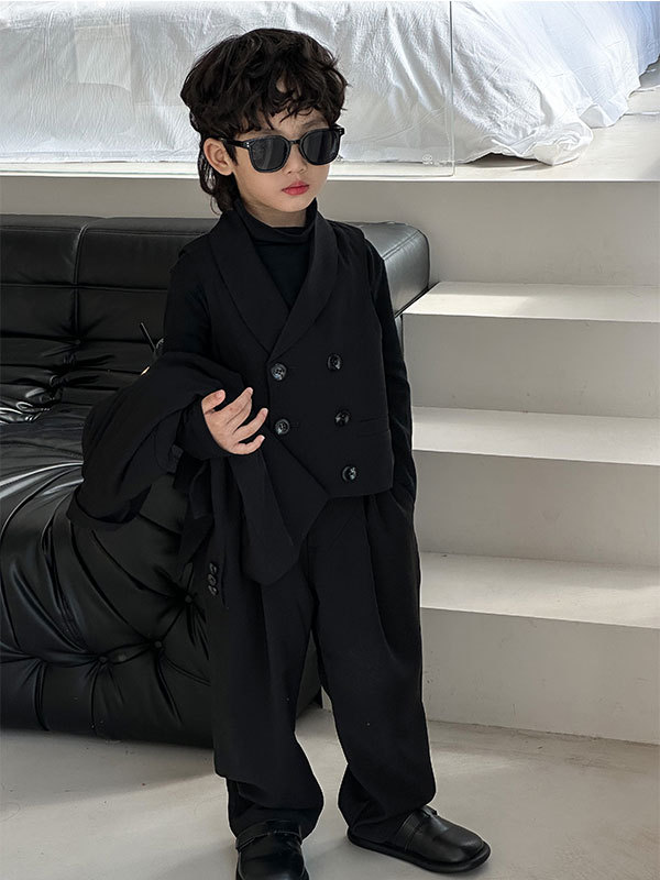 Boy's suit suit  autumn new children's dress Korean style casual and handsome small suit one piece trendy