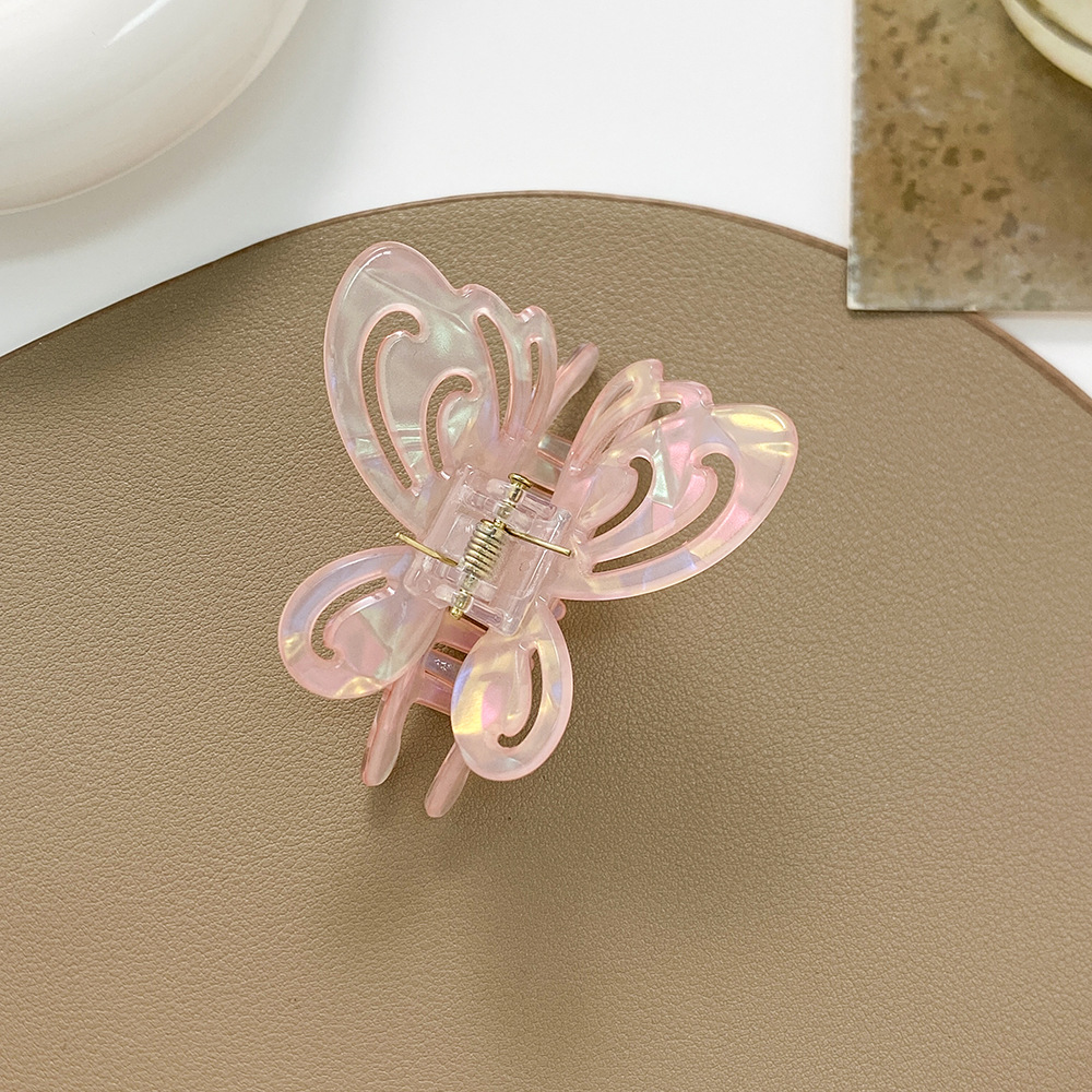 Hollow butterfly catch half tie hair love shark clip fashion personalized hair accessories hairpin children's hairpin small hair clip plate hairpin_voghion.com
