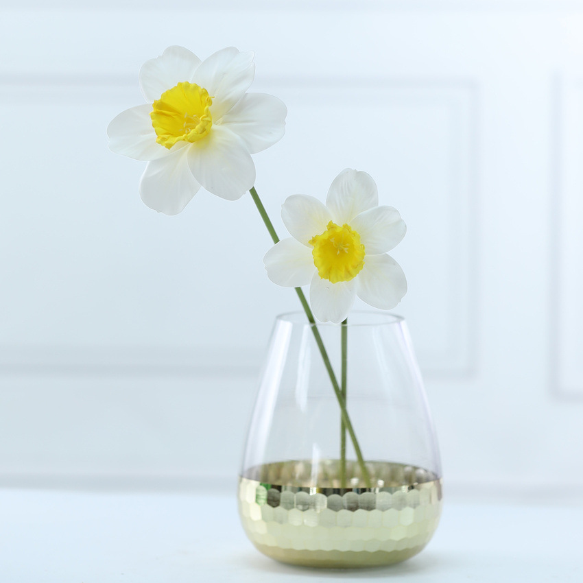 Artificial Flower film daffodils artificial flower single Narcissus small artificial flower plastic flower cross-border new