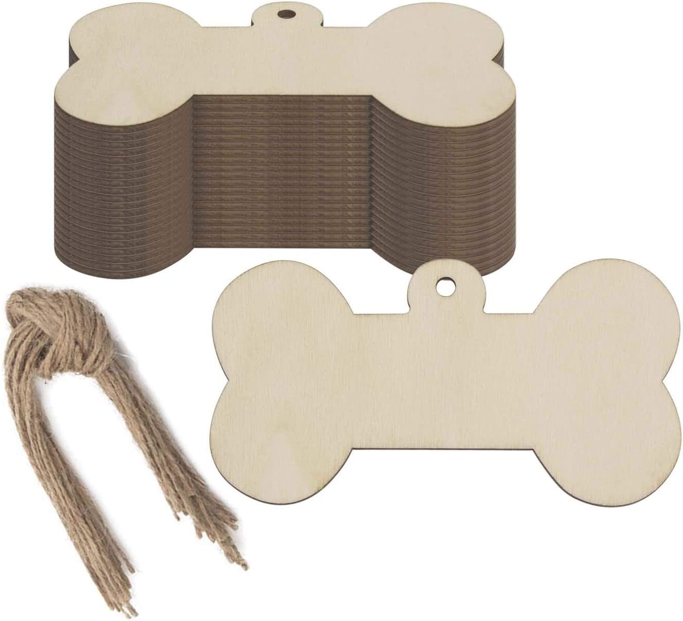 Pet doorplate pendant bone DIY pattern logo name plate with hole pendant laser engraving decorative pendant