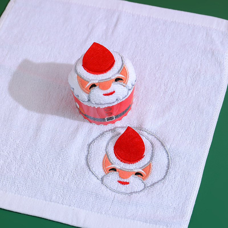 Christmas Tree Old Man Snowman Elk Doll Cake Towel Company Christmas Eve New Year Event Gift Factory Store