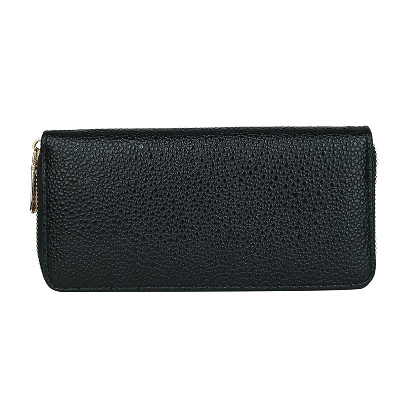 New 2022 Devil Fish Pattern Women's Wallet Mid-length Zipper Clutch Fashionable Solid Color PU Wallet Phone Bag