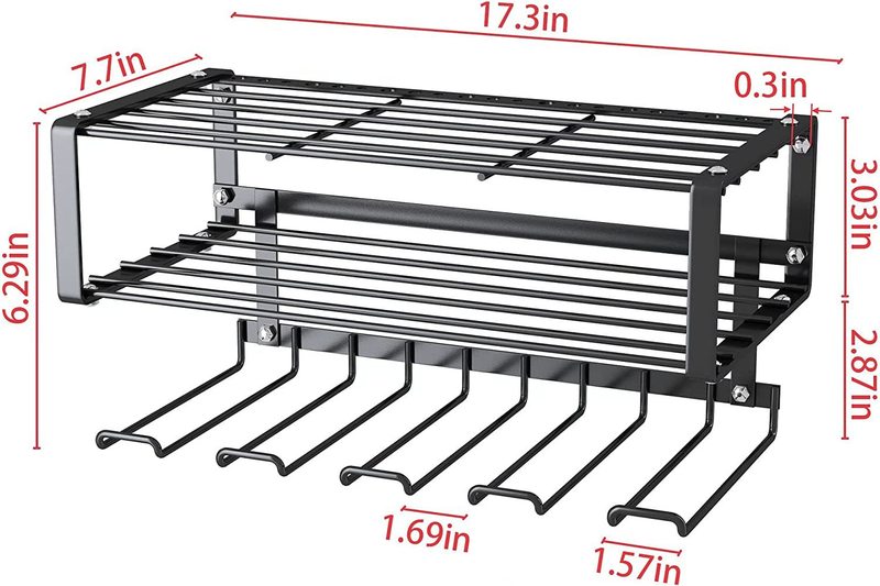 頑丈なドリル収納ラックガレージツールオーガナイザードライバーレンチハンマー壁掛け収納ラックドリルツール|undefined