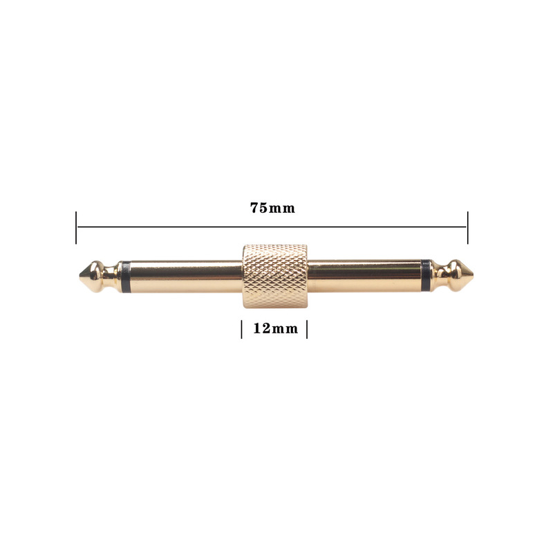 6.35mm モノラルシングルチャンネルギターエフェクトペダルオーディオプラグコネクタエレキギターエフェクトペダル 6.35mm プラグコネクタ|undefined