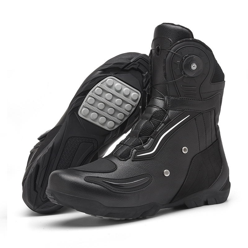 Motorcycle Shoes Motorcycle Riding Shoes Men's Knight Four Seasons Board Shoes Motorcycle Boots Racing High Top Four Seasons Motorcycle Travel Equipment
