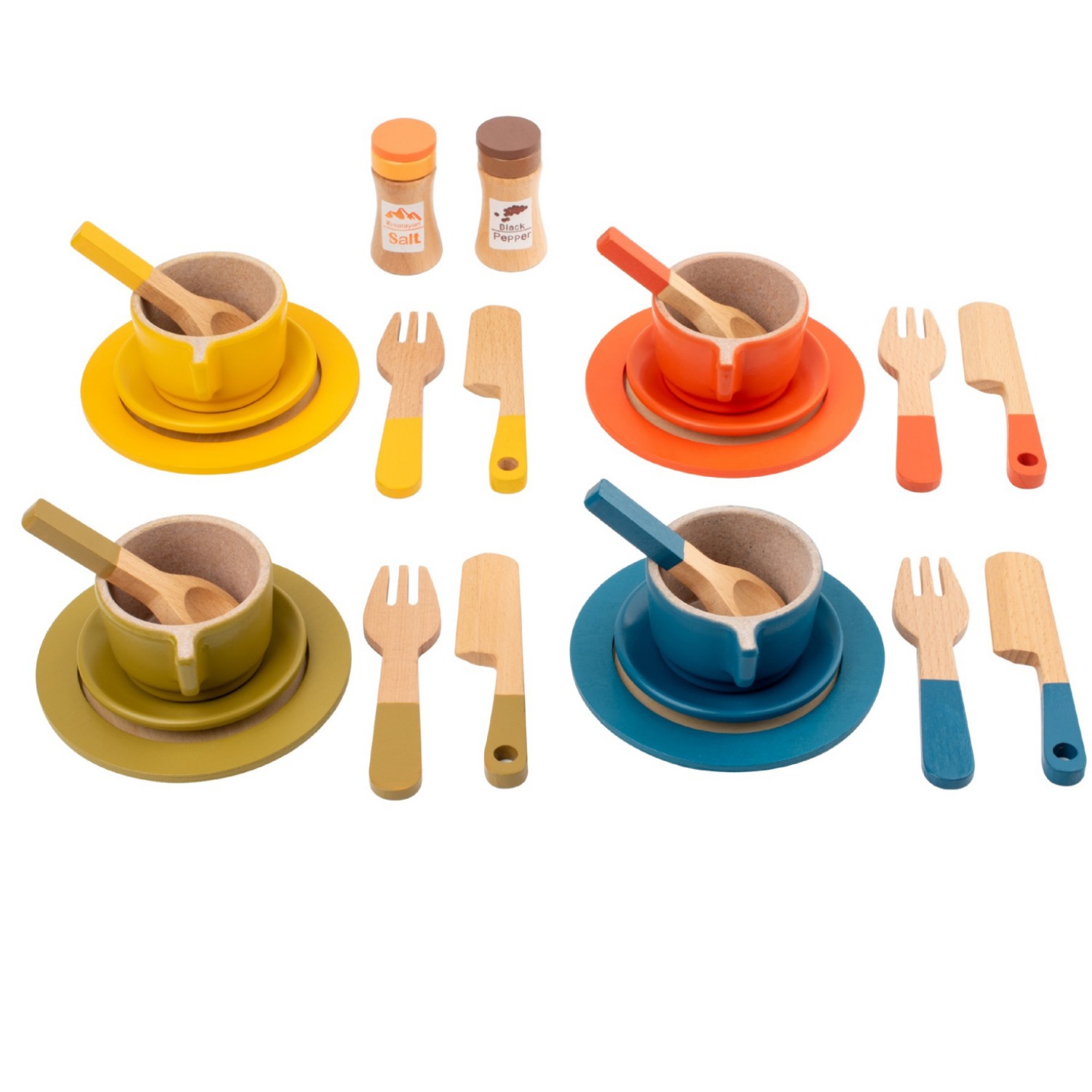 Simulation Wooden Children's Afternoon Tea suit Tea Set Combination Puzzle Role Playing Playhouse Early Childhood Education Toy