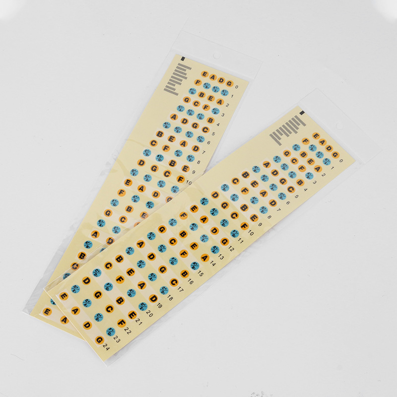Bass Scale Sticker 4 String Bass Special Sticker Finger Board Sticker Pitch Pitch Finger Board Sticker Piano Sticker Accessories