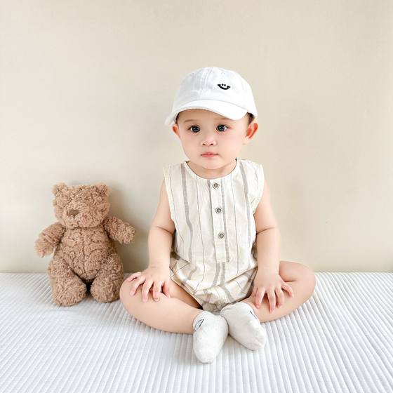 Ins Baby Clothes 2025 Korean Style Summer Sleeveless Climbing Wear for Boys and Girls Newborn Summer Vest