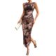 Di Yun Women's Wear 2024 Spring/Summer Temperament Slim Fit Sleeveless Mesh dress