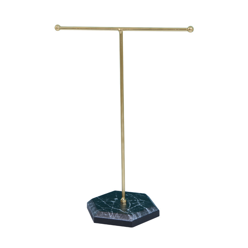 Art T-shaped Jewelry Rack Necklace Ring Earrings Storage Dresser Desktop Ornaments Display Stand T-shaped Jewelry Rack