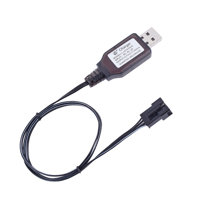 7.4v 3.7v * 2 Sm4p リバース充電器 4 ピンリチウム電池 USB ケーブル電動ソフト弾丸銃掘削機|undefined