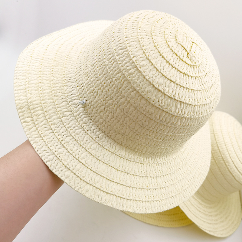 Children's painted graffiti hand-painted straw hat diy painting coloring hat night market stall painting stall toys wholesale