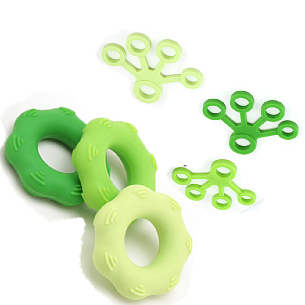 Cool Shun Silicone Finger Tension Silicone Grip Finger Grip Finger Exerciser Grip Ring Set