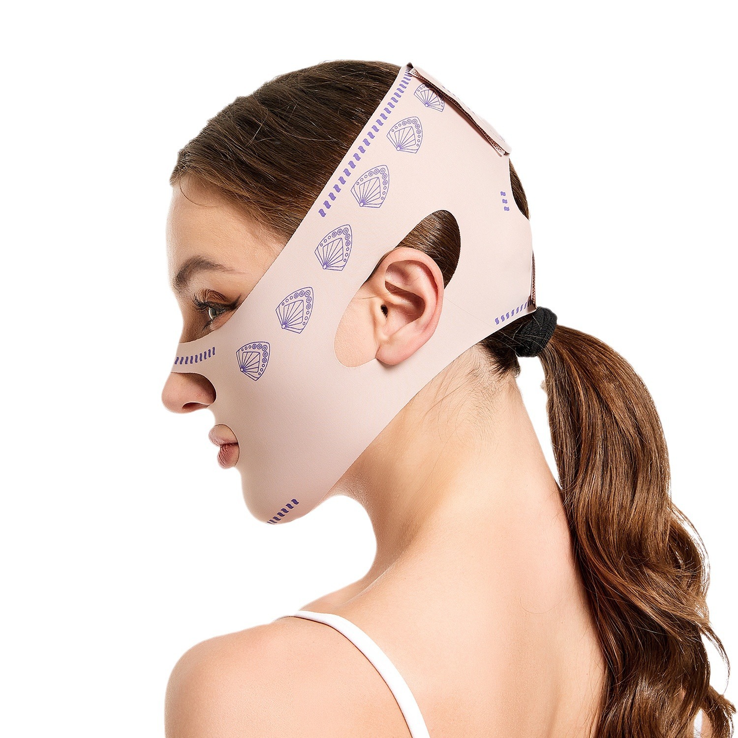 Facial headgear bandage v face mask double chin v face carving massage instrument facial lifting v face artifact brand