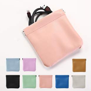 shrapnel storage bag automatic bundle pocket lipstick makeup coin purse sanitary napkin small digital headset data cable