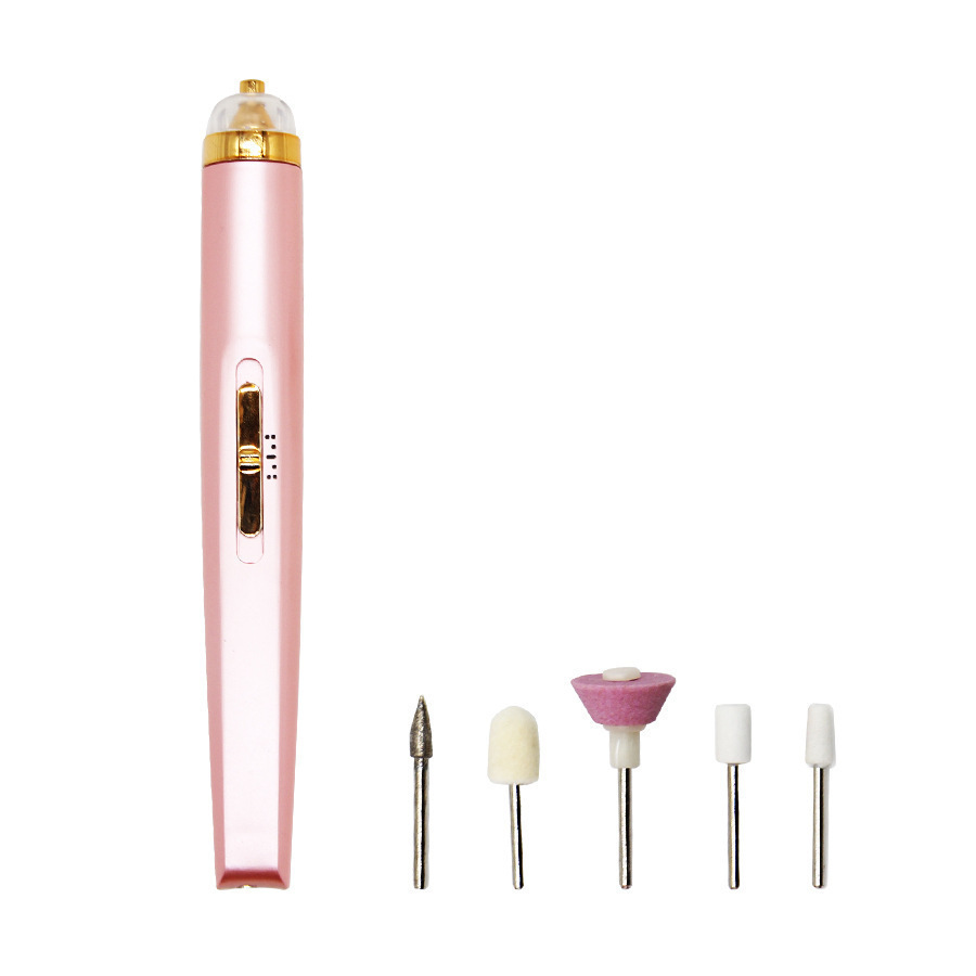 Preferred New Flawless five-in-one electric nail grinder with light nail beauty instrument polishing polishing rechargeable nail polish